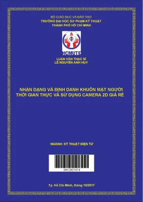 Luận văn thạc sĩ hcmute nhận dạng và định danh khuôn mặt người thời gian thực và sử dụng camera 2d giá rẻ
