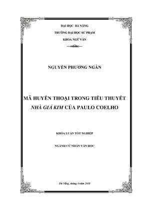 Luận văn tốt nghiệp mã huyền thoại trong tiểu thuyết nhà giả kim của paulo coelho