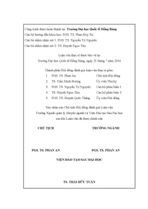 Luận văn thạc sĩ du lịch sinh thái đồng sen tại xã mỹ hòa huyện tháp mười tỉnh đồng tháp