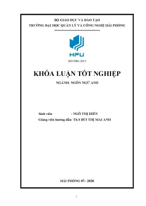 Luận văn tốt nghiệp how to increase students participation in communicative activities in large classes by using group work and questioning technique in hai an high school hai phong