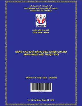 Luận văn thạc sĩ hcmute nâng cao khả năng điều khiển của bộ anfis bằng giải thuật pso