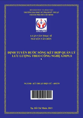 Luận văn thạc sĩ hcmute định tuyến bước sóng kết hợp quản lý lưu lượng theo công nghệ gmpls