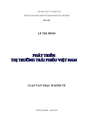 Luận văn thạc sĩ phát triển thị trường trái phiếu việt nam 004