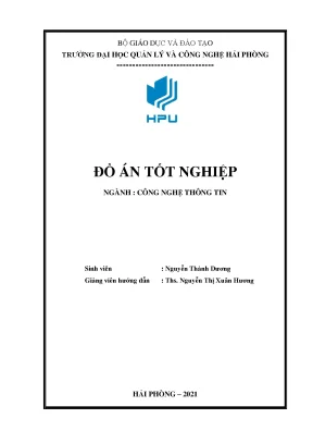 Luận văn tốt nghiệp xây dựng website khoa công nghệ thông tin trường đại học quản lý và công nghệ hải phòng