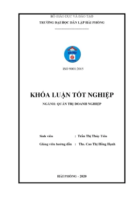 Luận văn tốt nghiệp giải pháp nâng cao hiệu quả quản trị nguồn nhân lực tại công ty cổ phần xây lắp hải long