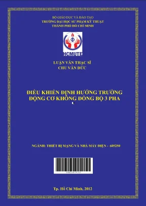 Luận văn thạc sĩ hcmute điều khiển định hướng trường động cơ không đông bộ 3 pha