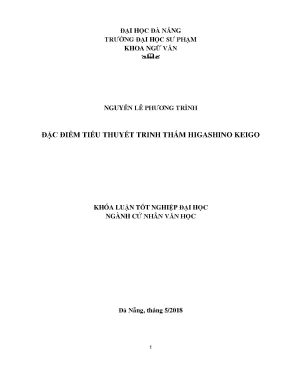 Luận văn tốt nghiệp đặc điểm tiểu thuyết trinh thám higashino keigo