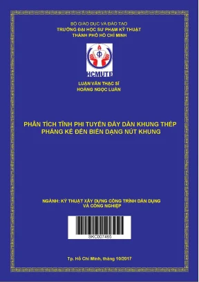 Luận văn thạc sĩ hcmute phân tích tĩnh phi tuyến đẩy dần khung thép phẳng kề đến biến dạng nút khung