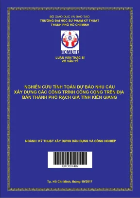 Luận văn thạc sĩ hcmute nghiên cứu tính toán dự báo nhu cầu xây dựng các công trình công cộng trên địa bàn thành phố rạch giá tỉnh kiên giang