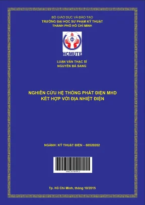 Luận văn thạc sĩ hcmute nghiên cứu hệ thống phát điện mhd kết hợp với địa nhiệt điện