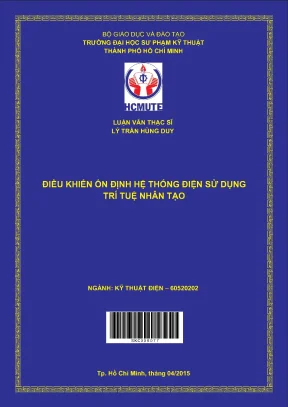 Luận văn thạc sĩ hcmute điều khiển ổn định hệ thống điện sử dụng trí tuệ nhân tạo