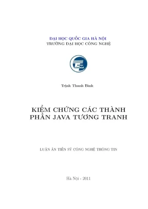 Luận văn thạc sĩ kiểm chứng các thành phần java tương tranh