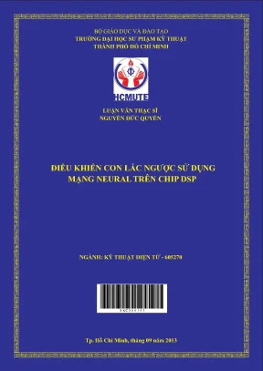 Luận văn thạc sĩ hcmute điều khiển con lắc ngược sử dụng mạng neural trên chip dsp