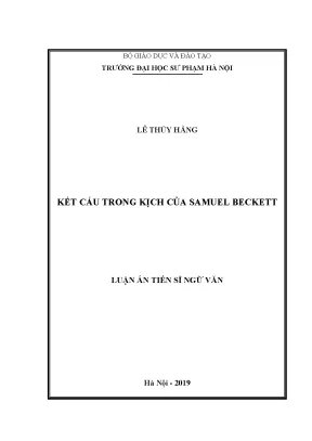 Luận án tiến sĩ kết cấu trong kịch của samuel beckett