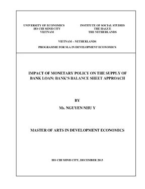 Luận văn thạc sĩ impact of monetary policy on banks loan supply banks balance sheet approach