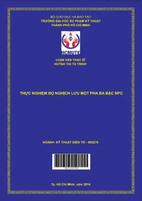 Luận văn thạc sĩ hcmute thực nghiệm bộ nghịch lưu một pha ba bậc npc