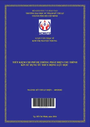 Luận văn thạc sĩ hcmute tiết kiệm chi phí hệ thống phát điện chu trình kín sử dụng từ thủy động lực học
