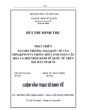 Luận văn thạc sĩ phát triển tài trợ thương mại quốc tế của nhnoptntvn trong bối cảnh toàn cầu hóa và hội nhập kinh tế quốc tế trên địa bàn tp hcm