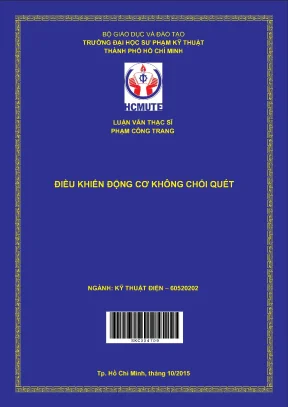 Luận văn thạc sĩ hcmute điều khiển động cơ không chổi quét
