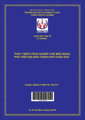 Luận văn thạc sĩ hcmute phát triển công nghiệp chế biến bánh phở trên địa bàn thành phố châu đốc