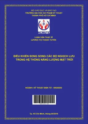 Luận văn thạc sĩ hcmute điều khiển song song các bộ nghịch lưu trong hệ thống năng lượng mặt trời