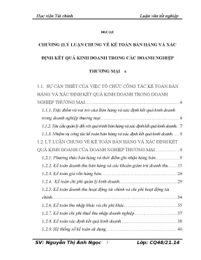 Luận văn tốt nghiệp kế toán bán hàng và xác định kết quả kinh doanh tại công ty cổ phần thương mại năng lượng viễn thông