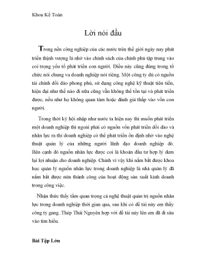 Luận văn tốt nghiệp mô hình tổ chức và phương hướng phát triển công ty gang thép thái nguyên