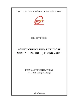 Luận văn thạc sĩ nghiên cứu kỹ thuật truy cập ngẫu nhiên cho hệ thống mmtc