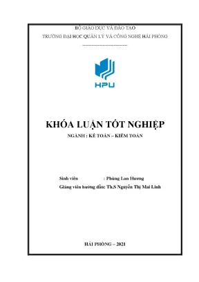 Luận văn tốt nghiệp hoàn thiện công tác kế toán thanh toán với người mua người bán tại công ty cổ phần thịnh lợi