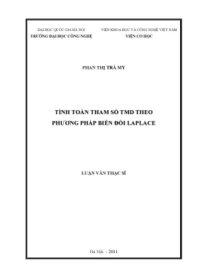 Luận văn thạc sĩ tính toán tham số tmd theo phương pháp biến đổi laplace