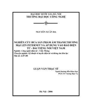 Luận văn thạc sĩ nghiên cứu đưa sản phẩm âm thanh thương mại lên internet và áp dụng vào báo điện tử đài tiếng nói việt nam