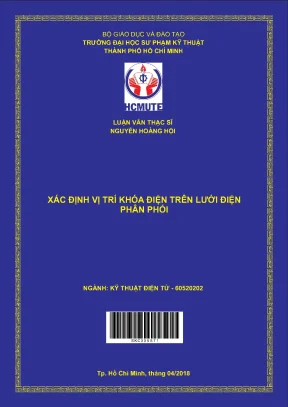 Luận văn thạc sĩ hcmute xác định vị trí khóa điện trên lưới điện phân phối