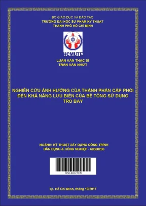 Luận văn thạc sĩ hcmute nghiên cứu ảnh hưởng của thành phần cấp phối đến khả năng lưu biến của bê tông sử dụng tro bay