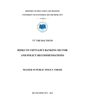Luận văn thạc sĩ risks to vietnams banking sector and policy recommendations