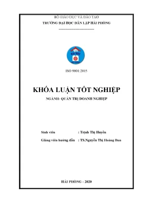 Luận văn tốt nghiệp biện pháp nâng cao hiệu quả sản xuất kinh doanh tại công ty tnhh quảng thành việt nam