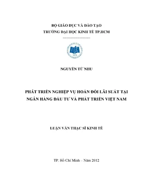Luận văn thạc sĩ phát triển nghiệp vụ hoán đổi lãi suất tại ngân hàng đầu tư và phát triển việt nam luận văn thạc sĩ