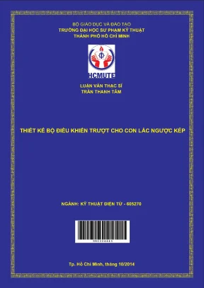 Luận văn thạc sĩ hcmute thiết kế bộ điều khiển trượt cho con lắc ngược kép
