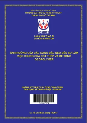 Luận văn thạc sĩ hcmute ảnh hưởng của các dạng đầu neo đến sự làm việc chung của cốt thép và bê tông geopolymer