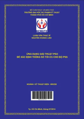 Luận văn thạc sĩ hcmute ứng dụng giải thuật pso để xác định thông số tối ưu cho bộ pss