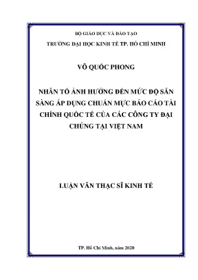 Luận văn thạc sĩ chuẩn mực báo cáo tài chính quốc tế báo cáo tài chính international financial reporting standards financial statement