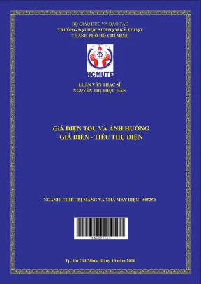 Luận văn thạc sĩ hcmute giá điện tou và ảnh hưởng giá điện tiêu thụ điện