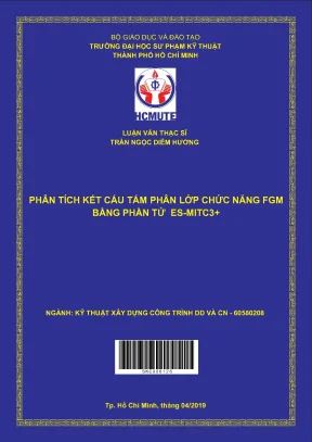 Luận văn thạc sĩ hcmute phân tích kết cấu tấm phân lớp chức năng fgm bằng phần tử es mttc3