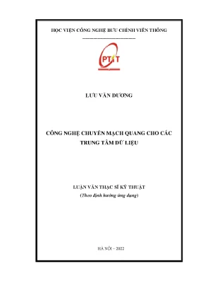 Luận văn thạc sĩ công nghệ chuyển mạch quang cho các trung tâm dữ liệu dc