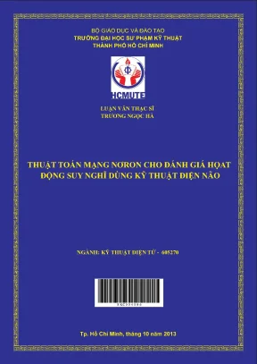Luận văn thạc sĩ hcmute thuật toán mạng nơ ron cho đánh giá hoạt động suy nghĩ dùng kỹ thuật điện não