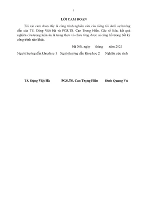 Luận án tiến sĩ nghiên cứu ảnh hưởng của áp suất lốp đến tính dẫn hướng ô tô khách sản xuất lắp ráp ở việt nam