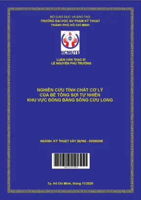 Luận văn thạc sĩ hcmute nghiên cứu tính chất cơ lý bê tông sợi tự nhiên khu vực đồng bằng sông cửu long