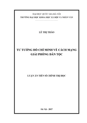 Luận án tiến sĩ tư tưởng hồ chí minh về cách mạng giải phòng dân tộc