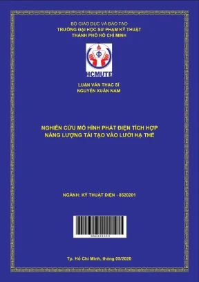 Luận văn thạc sĩ hcmute nghiên cứu mô hình phát điện tích hợp năng lượng tái tạo vào lưới hạ thế