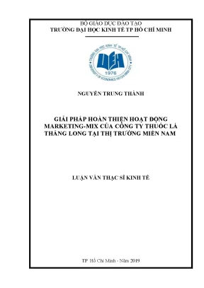 Luận văn thạc sĩ giải pháp hoàn thiện hoạt động marketing mix của công ty thuốc lá thăng long tại thị trường miền nam