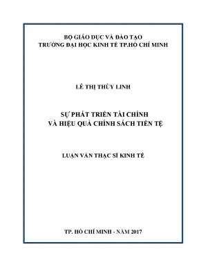 Luận văn thạc sĩ sự phát triển tài chính và hiệu quả chính sách tiền tệ